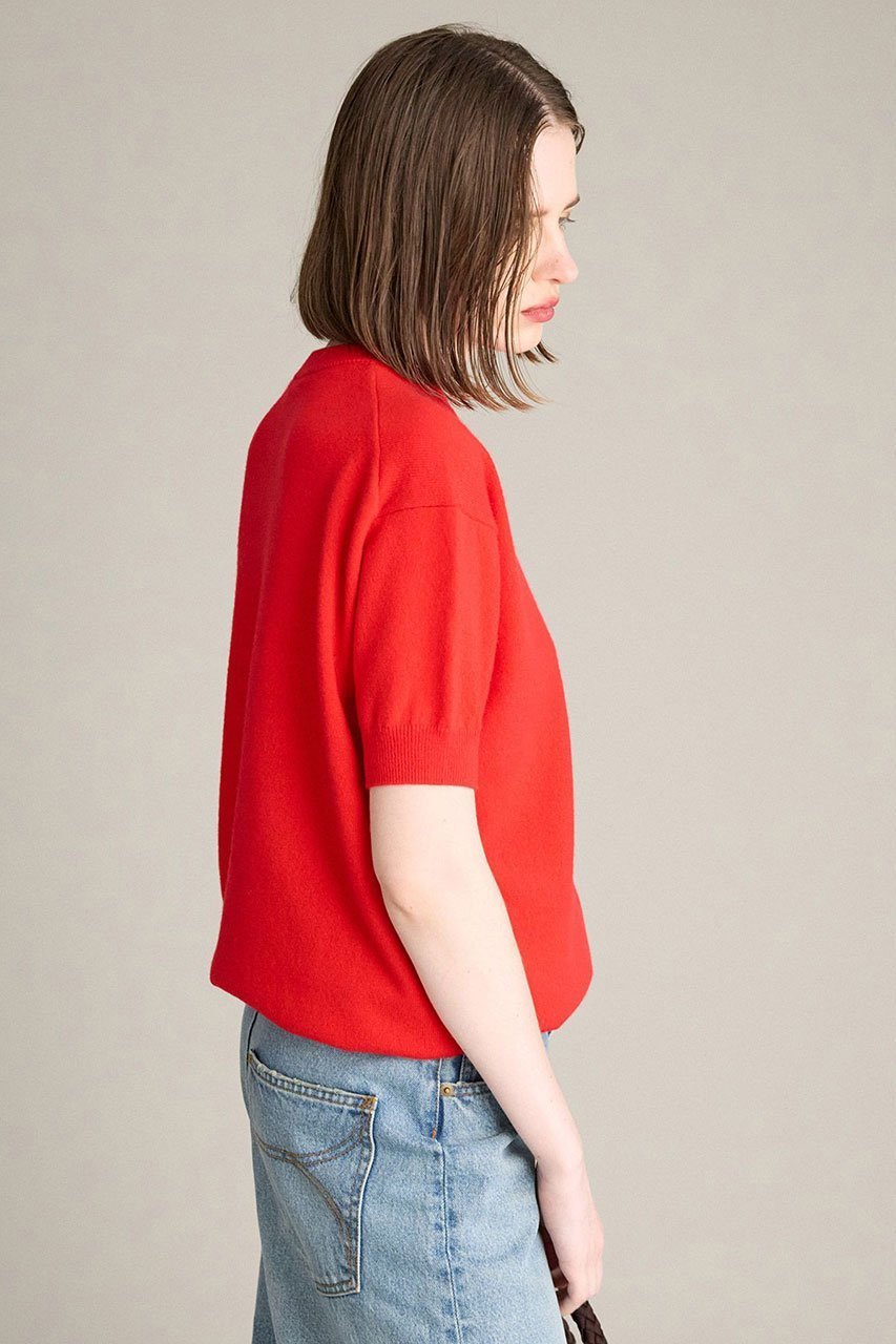 【ブリル/BRILL】のカシミヤハーフスリーブ プルオーバー 人気、トレンドファッション・服の通販 founy(ファニー) 　ファッション　Fashion　レディースファッション　Fashion for Women　トップス・カットソー　Cut & Sew Tops　ニット　Knit Tops & Sweaters　カジュアルプルオーバー・ニットトップス　Pullovers & Knit Tops / Casual Pullovers　2025年　2025　2025-2026秋冬・A/W　Autumn/Winter 2025–26 AW25–26　イタリア　Italy　シンプル　Simple, Minimal　スリーブ　Sleeve, Long Sleeve / Short Sleeve　ハーフ　Half, Half-Length　秋　Autumn　A/W・秋冬　Autumn/Winter　other-3|ID: prp329100004640195 ipo3291000000033450478