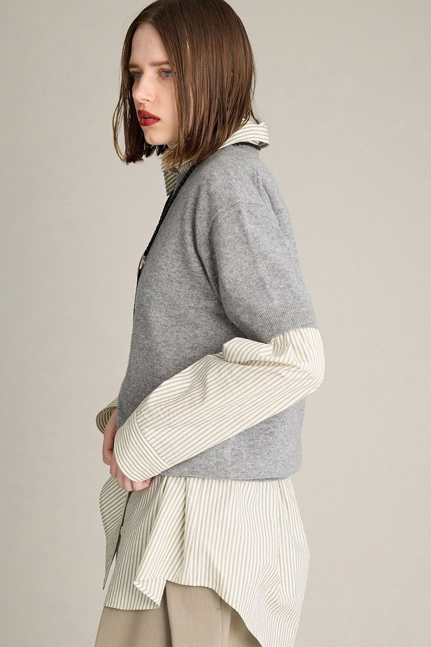 【ブリル/BRILL】のカシミヤハーフスリーブ プルオーバー 人気、トレンドファッション・服の通販 founy(ファニー) ファッション Fashion レディースファッション Fashion for Women トップス・カットソー Cut & Sew Tops ニット Knit Tops & Sweaters カジュアルプルオーバー・ニットトップス Pullovers & Knit Tops / Casual Pullovers イタリア Italy シンプル Simple, Minimal スリーブ Sleeve, Long Sleeve / Short Sleeve ハーフ Half, Half-Length 秋 Autumn other-2|ID: prp329100004640195 ipo3291000000035893405