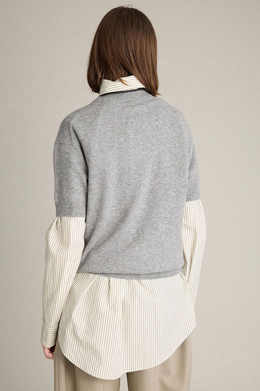 【ブリル/BRILL】のカシミヤハーフスリーブ プルオーバー 人気、トレンドファッション・服の通販 founy(ファニー) ファッション Fashion レディースファッション Fashion for Women トップス・カットソー Cut & Sew Tops ニット Knit Tops & Sweaters カジュアルプルオーバー・ニットトップス Pullovers & Knit Tops / Casual Pullovers イタリア Italy シンプル Simple, Minimal スリーブ Sleeve, Long Sleeve / Short Sleeve ハーフ Half, Half-Length 秋 Autumn other-3|ID: prp329100004640195 ipo3291000000035893406