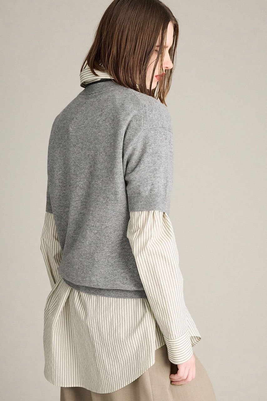 【ブリル/BRILL】のカシミヤハーフスリーブ プルオーバー 人気、トレンドファッション・服の通販 founy(ファニー) ファッション Fashion レディースファッション Fashion for Women トップス・カットソー Cut & Sew Tops ニット Knit Tops & Sweaters カジュアルプルオーバー・ニットトップス Pullovers & Knit Tops / Casual Pullovers イタリア Italy シンプル Simple, Minimal スリーブ Sleeve, Long Sleeve / Short Sleeve ハーフ Half, Half-Length 秋 Autumn other-4|ID: prp329100004640195 ipo3291000000035893407