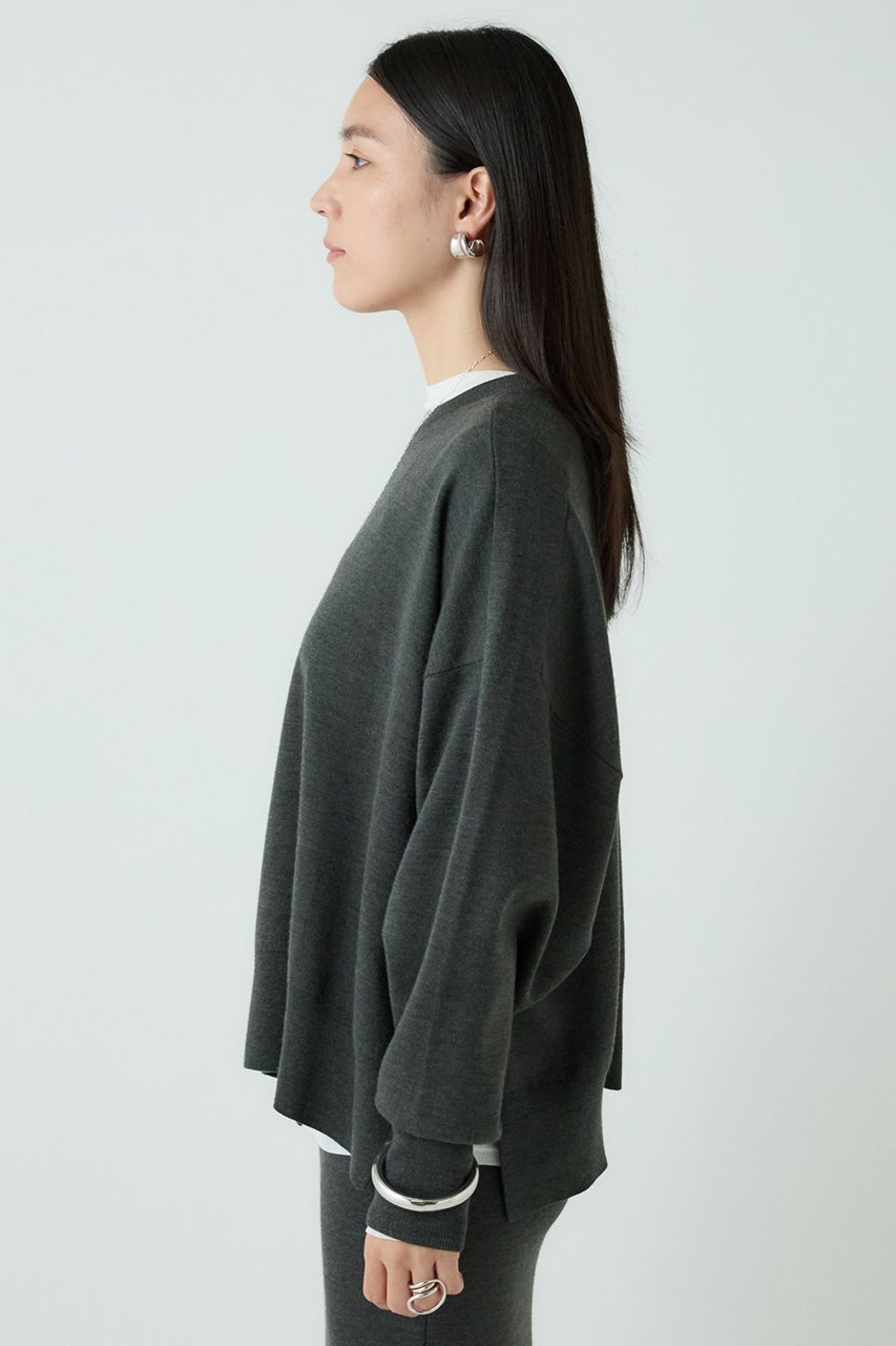 【カオス/Chaos】のレニーリバーリトプルオーバー 人気、トレンドファッション・服の通販 founy(ファニー) 　ファッション　Fashion　レディースファッション　Fashion for Women　トップス・カットソー　Cut & Sew Tops　ニット　Knit Tops & Sweaters　カジュアルプルオーバー・ニットトップス　Pullovers & Knit Tops / Casual Pullovers　2025年　2025　2025-2026秋冬・A/W　Autumn/Winter 2025–26 AW25–26　なめらか　Smooth, Silky Texture　シンプル　Simple, Minimal　ストレッチ　Stretch, Stretchy Fabric　ダブル　Double, Double-Breasted　フェイス　Face, Facial Design　定番　Standard, Basic Item　A/W・秋冬　Autumn/Winter　other-7|ID: prp329100004640198 ipo3291000000033450508