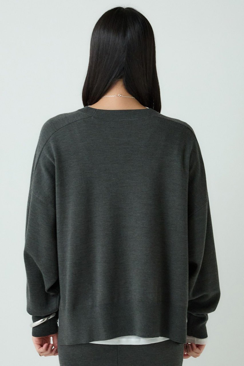 【カオス/Chaos】のレニーリバーリトプルオーバー 人気、トレンドファッション・服の通販 founy(ファニー) 　ファッション　Fashion　レディースファッション　Fashion for Women　トップス・カットソー　Cut & Sew Tops　ニット　Knit Tops & Sweaters　カジュアルプルオーバー・ニットトップス　Pullovers & Knit Tops / Casual Pullovers　2025年　2025　2025-2026秋冬・A/W　Autumn/Winter 2025–26 AW25–26　なめらか　Smooth, Silky Texture　シンプル　Simple, Minimal　ストレッチ　Stretch, Stretchy Fabric　ダブル　Double, Double-Breasted　フェイス　Face, Facial Design　定番　Standard, Basic Item　A/W・秋冬　Autumn/Winter　other-8|ID: prp329100004640198 ipo3291000000033450509