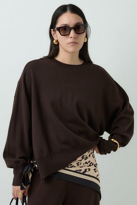 【カオス/Chaos】のレニーリバーリトプルオーバー 人気、トレンドファッション・服の通販 founy(ファニー) ファッション Fashion レディースファッション Fashion for Women トップス・カットソー Cut & Sew Tops ニット Knit Tops & Sweaters カジュアルプルオーバー・ニットトップス Pullovers & Knit Tops / Casual Pullovers なめらか Smooth, Silky Texture シンプル Simple, Minimal ストレッチ Stretch, Stretchy Fabric ダブル Double, Double-Breasted フェイス Face, Facial Design 定番 Standard, Basic Item |ID:prp329100004640198