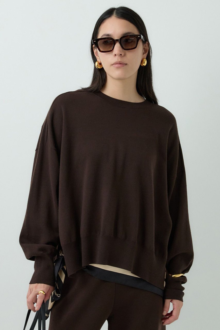 【カオス/Chaos】のレニーリバーリトプルオーバー 人気、トレンドファッション・服の通販 founy(ファニー) 　ファッション　Fashion　レディースファッション　Fashion for Women　トップス・カットソー　Cut & Sew Tops　ニット　Knit Tops & Sweaters　カジュアルプルオーバー・ニットトップス　Pullovers & Knit Tops / Casual Pullovers　なめらか　Smooth, Silky Texture　シンプル　Simple, Minimal　ストレッチ　Stretch, Stretchy Fabric　ダブル　Double, Double-Breasted　フェイス　Face, Facial Design　定番　Standard, Basic Item　other-5|ID: prp329100004640198 ipo3291000000036588766