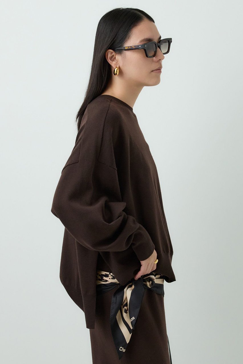 【カオス/Chaos】のレニーリバーリトプルオーバー 人気、トレンドファッション・服の通販 founy(ファニー) 　ファッション　Fashion　レディースファッション　Fashion for Women　トップス・カットソー　Cut & Sew Tops　ニット　Knit Tops & Sweaters　カジュアルプルオーバー・ニットトップス　Pullovers & Knit Tops / Casual Pullovers　なめらか　Smooth, Silky Texture　シンプル　Simple, Minimal　ストレッチ　Stretch, Stretchy Fabric　ダブル　Double, Double-Breasted　フェイス　Face, Facial Design　定番　Standard, Basic Item　other-6|ID: prp329100004640198 ipo3291000000036588767