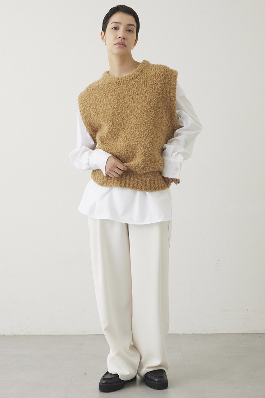 【ウィムガゼット/Whim Gazette】の【THE PAUSE】ニットベスト 人気、トレンドファッション・服の通販 founy(ファニー) 　ファッション　Fashion　レディースファッション　Fashion for Women　トップス・カットソー　Cut & Sew Tops　ニット　Knit Tops & Sweaters　ベスト&ジレ / 重ね着スタイル　Vests & Gilets　カジュアルプルオーバー・ニットトップス　Pullovers & Knit Tops / Casual Pullovers　2025年　2025　2025-2026秋冬・A/W　Autumn/Winter 2025–26 AW25–26　カットソー　Cut and Sewn Top　バランス　Balance, Style Balance　ベスト　Vest, Waistcoat　A/W・秋冬　Autumn/Winter　other-2|ID: prp329100004640199 ipo3291000000033450513
