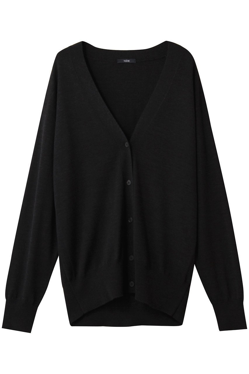 【イレーヴ/YLEVE】のSUPERFINE 120 S ウール ニット カーディガン インテリア・キッズ・メンズ・レディースファッション・服の通販 founy(ファニー) 　ファッション　Fashion　レディースファッション　Fashion for Women　トップス・カットソー　Cut & Sew Tops　ニット　Knit Tops & Sweaters　カーディガン・羽織り　Layered Style Cardigans　2025年　2025　2025-2026秋冬・A/W　Autumn/Winter 2025–26 AW25–26　カーディガン　Cardigan, Knitwear　スリーブ　Sleeve, Long Sleeve / Short Sleeve　ラップ　Wrap, Wrap Design　ロング　Long, Long-Length　定番　Standard, Basic Item　A/W・秋冬　Autumn/Winter　チャコール|ID: prp329100004640202 ipo3291000000033450539