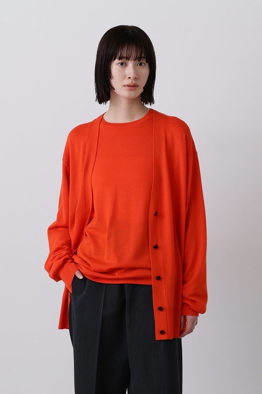 【イレーヴ/YLEVE】のSUPERFINE 120 S ウール ニット カーディガン 人気、トレンドファッション・服の通販 founy(ファニー) 　ファッション　Fashion　レディースファッション　Fashion for Women　トップス・カットソー　Cut & Sew Tops　ニット　Knit Tops & Sweaters　カーディガン・羽織り　Layered Style Cardigans　2025年　2025　2025-2026秋冬・A/W　Autumn/Winter 2025–26 AW25–26　カーディガン　Cardigan, Knitwear　スリーブ　Sleeve, Long Sleeve / Short Sleeve　ラップ　Wrap, Wrap Design　ロング　Long, Long-Length　定番　Standard, Basic Item　A/W・秋冬　Autumn/Winter　other-7|ID: prp329100004640202 ipo3291000000033450547