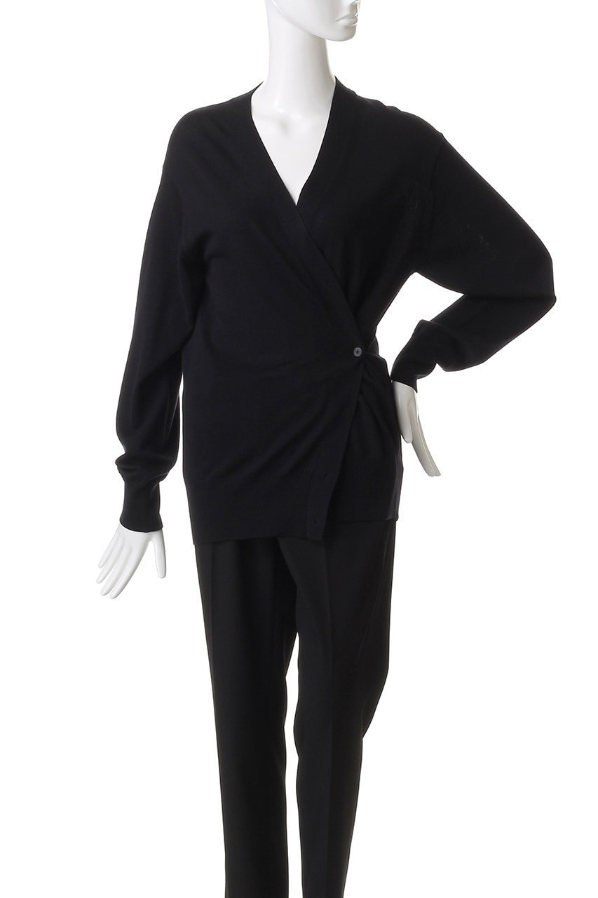 【イレーヴ/YLEVE】のSUPERFINE 120 S ウール ニット カーディガン 人気、トレンドファッション・服の通販 founy(ファニー) 　ファッション　Fashion　レディースファッション　Fashion for Women　トップス・カットソー　Cut & Sew Tops　ニット　Knit Tops & Sweaters　カーディガン・羽織り　Layered Style Cardigans　カーディガン　Cardigan, Knitwear　スリーブ　Sleeve, Long Sleeve / Short Sleeve　ラップ　Wrap, Wrap Design　ロング　Long, Long-Length　定番　Standard, Basic Item　A/W・秋冬　Autumn/Winter　other-6|ID: prp329100004640202 ipo3291000000035484181