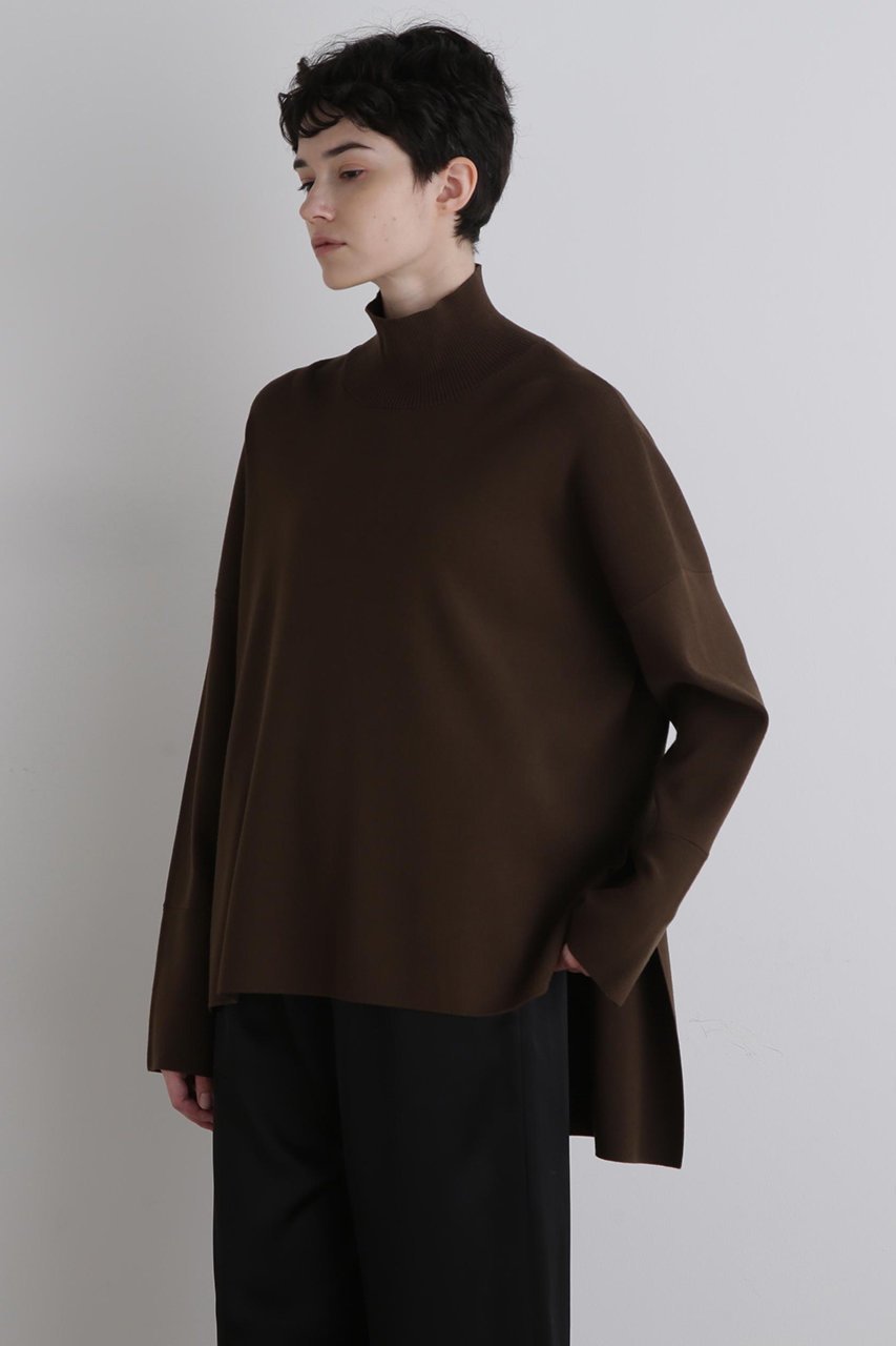 【ル フィル/LE PHIL】のオーバーサイズプルオーバーニット 人気、トレンドファッション・服の通販 founy(ファニー) 　ファッション　Fashion　レディースファッション　Fashion for Women　トップス・カットソー　Cut & Sew Tops　ニット　Knit Tops & Sweaters　カジュアルプルオーバー・ニットトップス　Pullovers & Knit Tops / Casual Pullovers　2025年　2025　2025-2026秋冬・A/W　Autumn/Winter 2025–26 AW25–26　シンプル　Simple, Minimal　スリット　Slit, Slit Detail　ハイネック　High Neck, Mock Neck　ビッグ　Big, Oversized　A/W・秋冬　Autumn/Winter　other-2|ID: prp329100004640203 ipo3291000000033450553