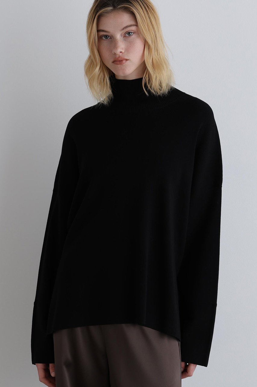 【ル フィル/LE PHIL】のオーバーサイズプルオーバーニット 人気、トレンドファッション・服の通販 founy(ファニー) 　ファッション　Fashion　レディースファッション　Fashion for Women　トップス・カットソー　Cut & Sew Tops　ニット　Knit Tops & Sweaters　カジュアルプルオーバー・ニットトップス　Pullovers & Knit Tops / Casual Pullovers　シンプル　Simple, Minimal　スリット　Slit, Slit Detail　ハイネック　High Neck, Mock Neck　ビッグ　Big, Oversized　再入荷　Restock / Back in Stock　other-4|ID: prp329100004640203 ipo3291000000035393907