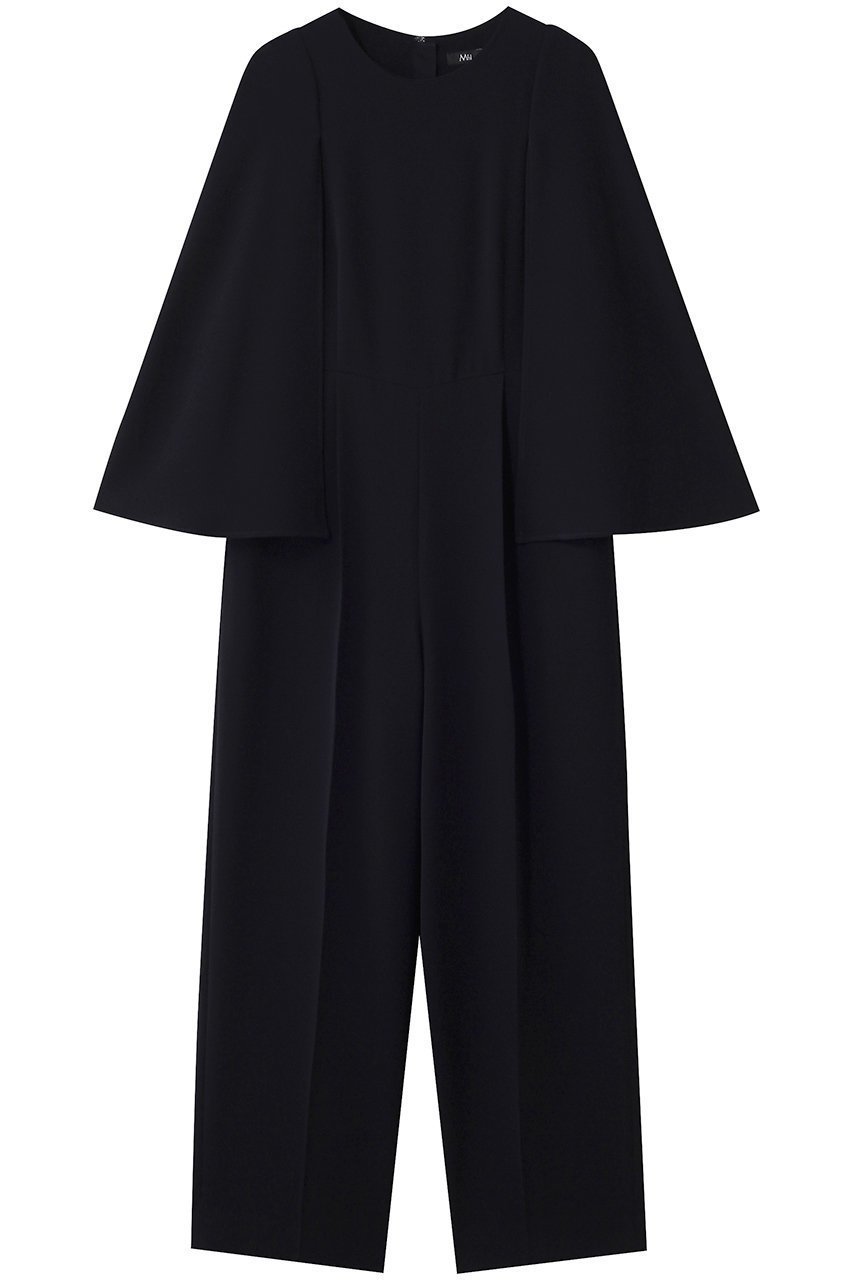 【エムフィル/M Fil】のトリアセ ケープオールインワン インテリア・キッズ・メンズ・レディースファッション・服の通販 founy(ファニー) 　ファッション　Fashion　レディースファッション　Fashion for Women　パンツ　Pants & Trousers　オケージョン　Occasion Wear　エレガント 上品　Elegant　ネイビー|ID: prp329100004640213 ipo3291000000035893439