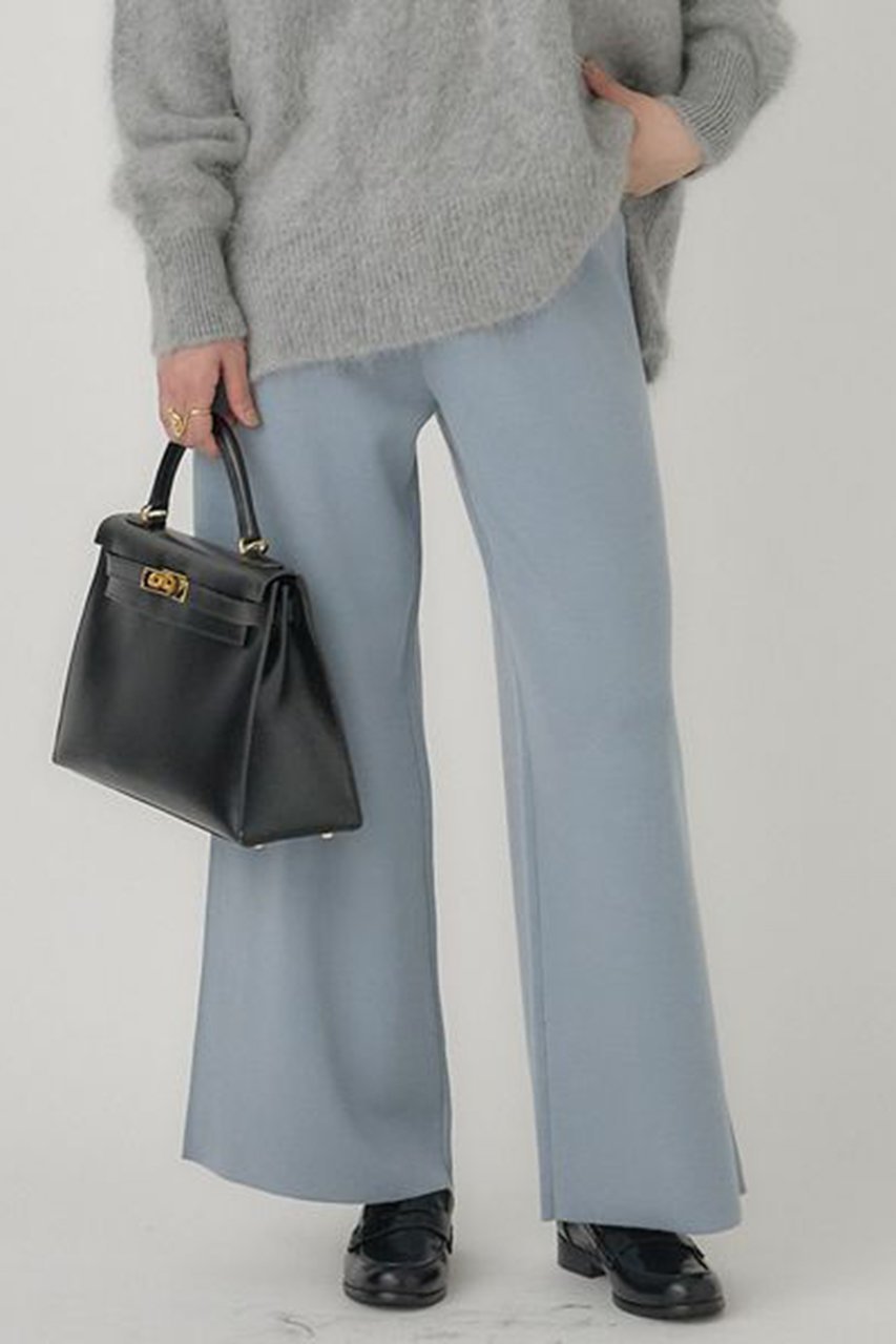 【カオス/Chaos】のレニーリバーパンツ インテリア・キッズ・メンズ・レディースファッション・服の通販 founy(ファニー) 　ファッション　Fashion　レディースファッション　Fashion for Women　パンツ　Pants & Trousers　なめらか　Smooth, Silky Texture　ストレッチ　Stretch, Stretchy Fabric　ダブル　Double, Double-Breasted　パターン　Pattern, Design Print　フェイス　Face, Facial Design　エレガント 上品　Elegant　サックス|ID: prp329100004640216 ipo3291000000035851439