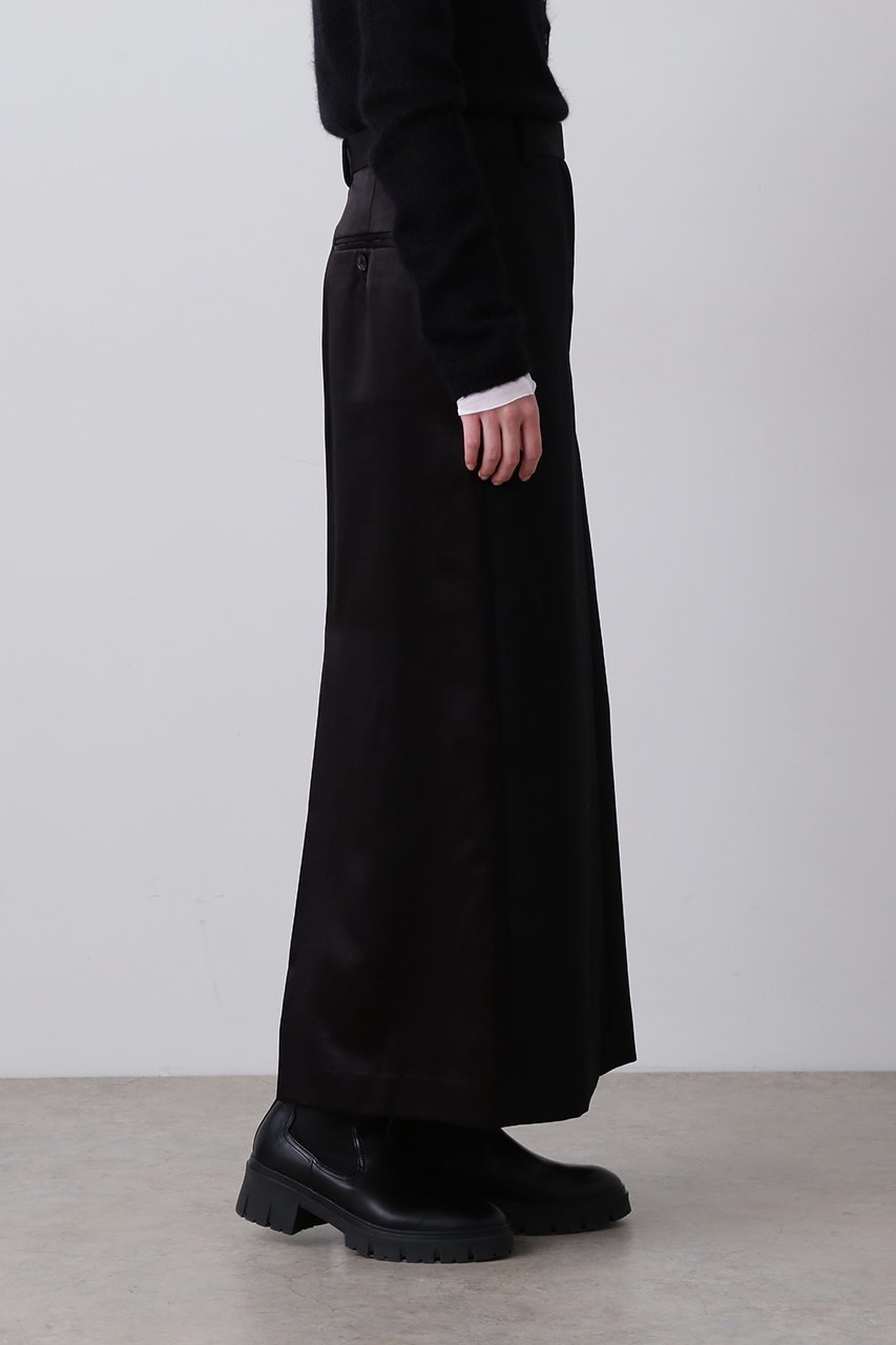 【イレーヴ/YLEVE】のウール モヘヤ ギャバ × ビスコース コットン サテン スカート 人気、トレンドファッション・服の通販 founy(ファニー) 　ファッション　Fashion　レディースファッション　Fashion for Women　スカート　Skirts　ロングスカート　Long Skirts / Maxi & Midi Skirts　2025年　2025　2025-2026秋冬・A/W　Autumn/Winter 2025–26 AW25–26　コンビ　Combo, Combination Style　サテン　Satin, Glossy Fabric　シンプル　Simple, Minimal　スタイリッシュ　Stylish, Fashionable　フロント　Front, Front Design　ロング　Long, Long-Length　A/W・秋冬　Autumn/Winter　other-7|ID: prp329100004640217 ipo3291000000033450711