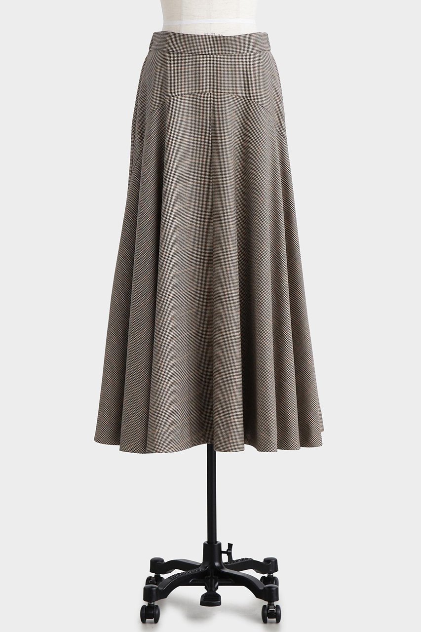【ヒューエルミュージアム/hueLe Museum】の【hLM】ガンクラブチェックフレアスカート 人気、トレンドファッション・服の通販 founy(ファニー) ファッション Fashion レディースファッション Fashion for Women スカート Skirts Aライン・フレアスカート A-Line & Flared Skirts ロングスカート Long Skirts / Maxi & Midi Skirts クラシック Classic, Timeless Style チェック Check, Plaid, Tartan フレア Flare, Flared モダン Modern, Contemporary ロング Long, Long-Length other-2|ID: prp329100004640218 ipo3291000000035938572