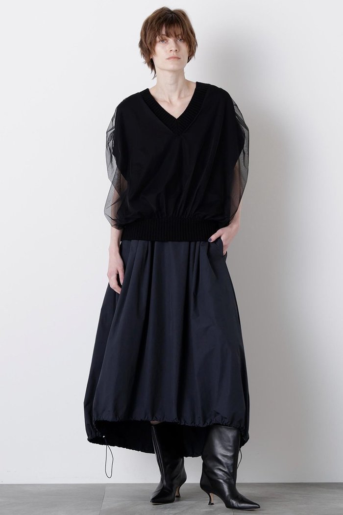 【ヒューエルミュージアム/hueLe Museum】の【STUMBLY】Balloon Silhouette Skirt インテリア・キッズ・メンズ・レディースファッション・服の通販 founy(ファニー) https://founy.com/ ファッション Fashion レディースファッション Fashion for Women スカート Skirts ロングスカート Long Skirts / Maxi & Midi Skirts 2025年 2025 2025-2026秋冬・A/W Autumn/Winter 2025–26 AW25–26 シルク Silk, 100% Silk タフタ Taffeta, Structured Fabric バルーン Balloon, Balloon Silhouette ピーチ Peach, Soft Touch ロング Long, Long-Length エレガント 上品 Elegant A/W・秋冬 Autumn/Winter |ID: prp329100004640221 ipo3291000000033450741