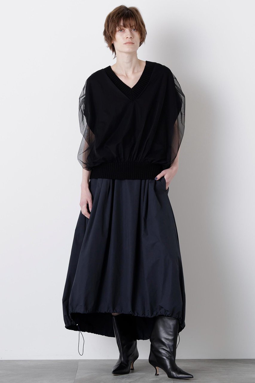 【ヒューエルミュージアム/hueLe Museum】の【STUMBLY】Balloon Silhouette Skirt 人気、トレンドファッション・服の通販 founy(ファニー) 　ファッション　Fashion　レディースファッション　Fashion for Women　スカート　Skirts　ロングスカート　Long Skirts / Maxi & Midi Skirts　2025年　2025　2025-2026秋冬・A/W　Autumn/Winter 2025–26 AW25–26　シルク　Silk, 100% Silk　タフタ　Taffeta, Structured Fabric　バルーン　Balloon, Balloon Silhouette　ピーチ　Peach, Soft Touch　ロング　Long, Long-Length　エレガント 上品　Elegant　A/W・秋冬　Autumn/Winter　 other-1|ID: prp329100004640221 ipo3291000000033450741