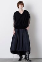 【ヒューエルミュージアム/hueLe Museum】の【STUMBLY】Balloon Silhouette Skirt ネイビー|ID: prp329100004640221 ipo3291000000033450742
