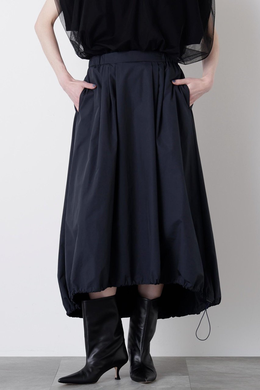 【ヒューエルミュージアム/hueLe Museum】の【STUMBLY】Balloon Silhouette Skirt 人気、トレンドファッション・服の通販 founy(ファニー) 　ファッション　Fashion　レディースファッション　Fashion for Women　スカート　Skirts　ロングスカート　Long Skirts / Maxi & Midi Skirts　2025年　2025　2025-2026秋冬・A/W　Autumn/Winter 2025–26 AW25–26　シルク　Silk, 100% Silk　タフタ　Taffeta, Structured Fabric　バルーン　Balloon, Balloon Silhouette　ピーチ　Peach, Soft Touch　ロング　Long, Long-Length　エレガント 上品　Elegant　A/W・秋冬　Autumn/Winter　other-3|ID: prp329100004640221 ipo3291000000033450744