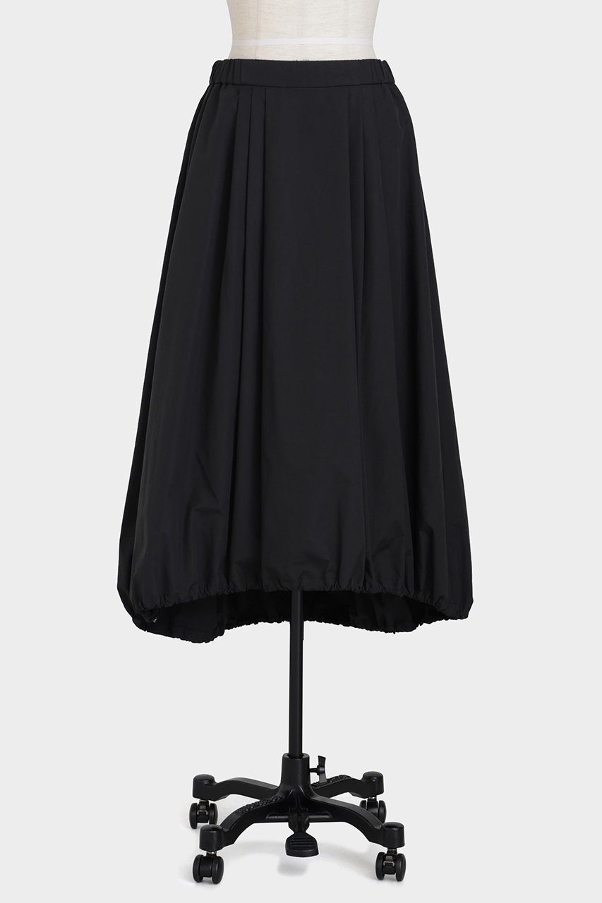 【ヒューエルミュージアム/hueLe Museum】の【STUMBLY】Balloon Silhouette Skirt インテリア・キッズ・メンズ・レディースファッション・服の通販 founy(ファニー) 　ファッション　Fashion　レディースファッション　Fashion for Women　スカート　Skirts　ロングスカート　Long Skirts / Maxi & Midi Skirts　シルク　Silk, 100% Silk　タフタ　Taffeta, Structured Fabric　バルーン　Balloon, Balloon Silhouette　ピーチ　Peach, Soft Touch　ロング　Long, Long-Length　エレガント 上品　Elegant　ブラック|ID: prp329100004640221 ipo3291000000033831280