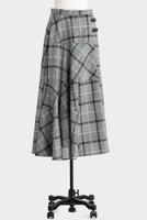 【ヒューエルミュージアム/hueLe Museum】の【STUMBLY】Sheer Combination Pattern Skirt 人気、トレンドファッション・服の通販 founy(ファニー) ファッション Fashion レディースファッション Fashion for Women スカート Skirts ロングスカート Long Skirts / Maxi & Midi Skirts 2025年 2025 2025-2026秋冬・A/W Autumn/Winter 2025–26 AW25–26 チェック Check, Plaid, Tartan パッチワーク Patchwork, Mixed Fabric フレア Flare, Flared プリント Print, Printed Pattern ランダム Random, Irregular ロング Long, Long-Length エレガント 上品 Elegant 無地 Plain, Solid Color A/W・秋冬 Autumn/Winter |ID:prp329100004640223