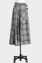 【ヒューエルミュージアム/hueLe Museum】の【STUMBLY】Sheer Combination Pattern Skirt ホワイト|ID: prp329100004640223 ipo3291000000033450759