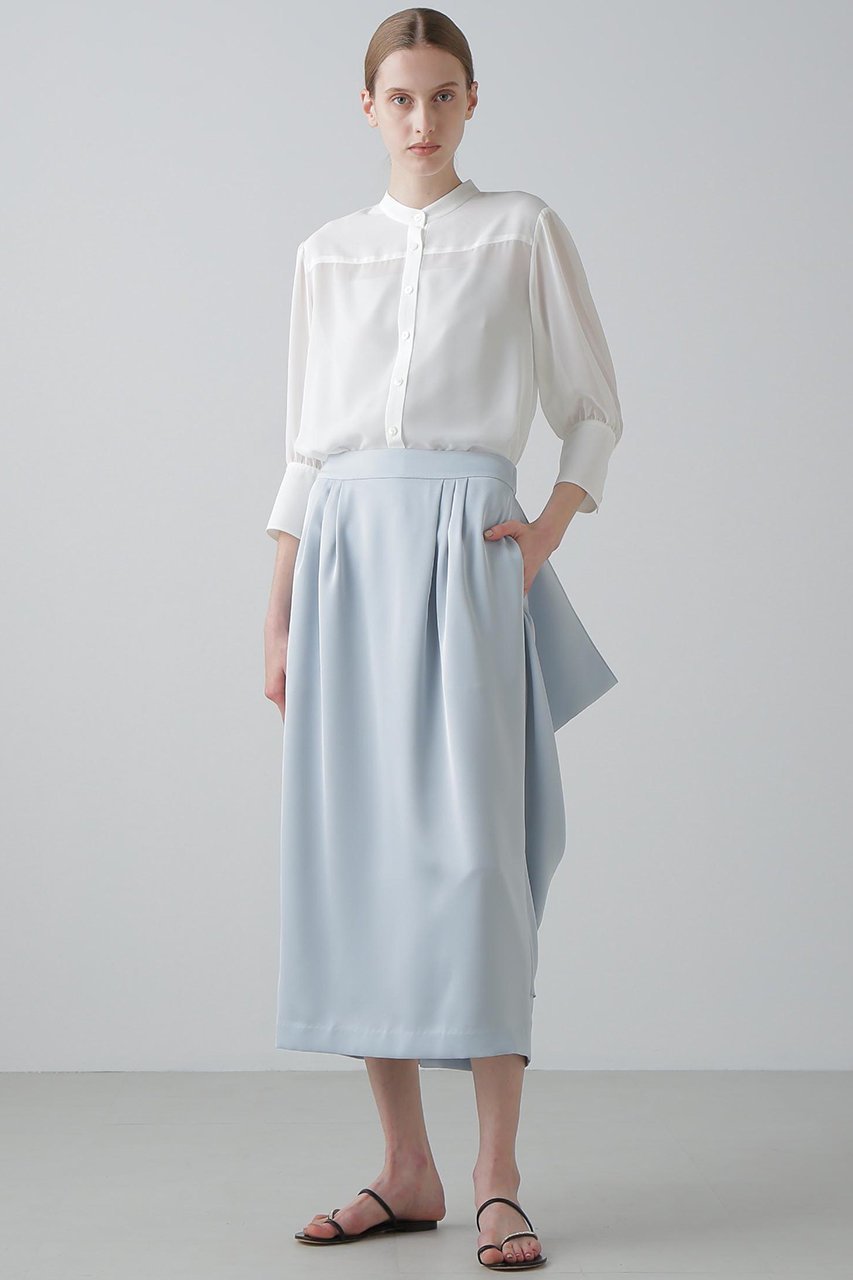 【アドーア/ADORE】のダルサテンスカート 人気、トレンドファッション・服の通販 founy(ファニー) 　ファッション　Fashion　レディースファッション　Fashion for Women　スカート　Skirts　ロングスカート　Long Skirts / Maxi & Midi Skirts　おすすめ　Recommended / Our Picks　コクーン　Cocoon, Cocoon Silhouette　サテン　Satin, Glossy Fabric　シンプル　Simple, Minimal　ストレート　Straight, Straight Cut　セットアップ　Set-Up, Coordinated Outfit　ドレープ　Drape, Draping Fabric　ロング　Long, Long-Length　エレガント 上品　Elegant　夏　Summer　other-2|ID: prp329100004640225 ipo3291000000035884161