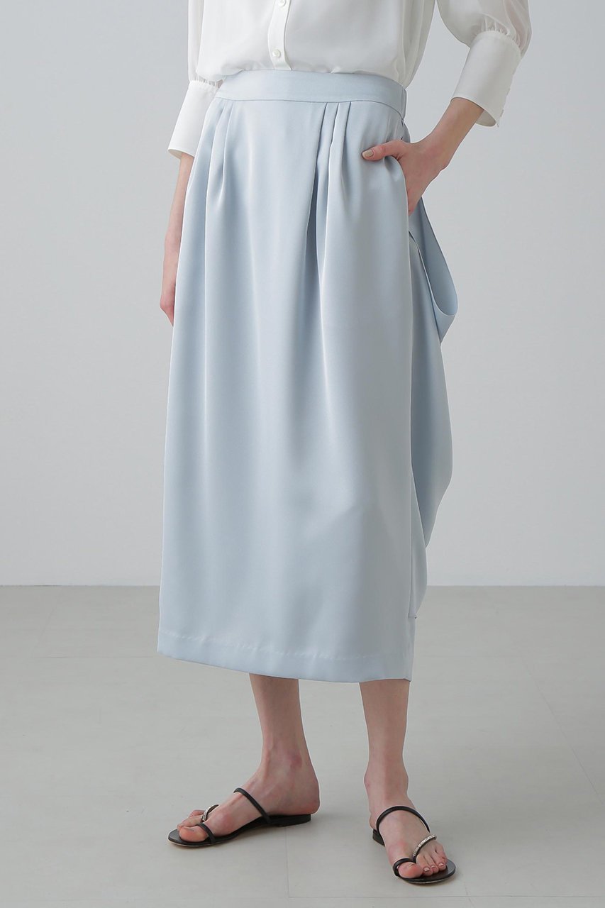 【アドーア/ADORE】のダルサテンスカート 人気、トレンドファッション・服の通販 founy(ファニー) 　ファッション　Fashion　レディースファッション　Fashion for Women　スカート　Skirts　ロングスカート　Long Skirts / Maxi & Midi Skirts　おすすめ　Recommended / Our Picks　コクーン　Cocoon, Cocoon Silhouette　サテン　Satin, Glossy Fabric　シンプル　Simple, Minimal　ストレート　Straight, Straight Cut　セットアップ　Set-Up, Coordinated Outfit　ドレープ　Drape, Draping Fabric　ロング　Long, Long-Length　エレガント 上品　Elegant　夏　Summer　other-3|ID: prp329100004640225 ipo3291000000035884162