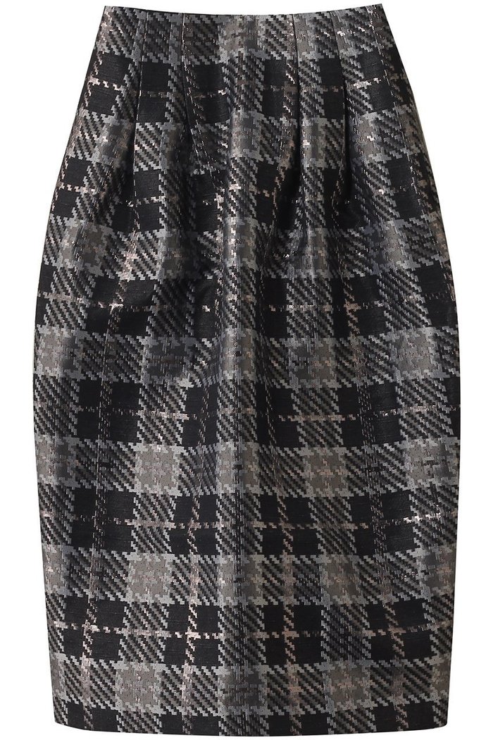 【マリリンムーン/MARILYN MOON】の【SOI-MeME】チェックラメジャガードスカート インテリア・キッズ・メンズ・レディースファッション・服の通販 founy(ファニー) https://founy.com/ ファッション Fashion レディースファッション Fashion for Women スカート Skirts おすすめ Recommended / Our Picks シンプル Simple, Minimal ジャカード／ジャガード Jacquard, Woven Pattern ジャケット Jacket, Outerwear チェック Check, Plaid, Tartan ビスチェ Bustier, Corset Top 別注 Limited Edition, Custom Order |ID: prp329100004640226 ipo3291000000035938583