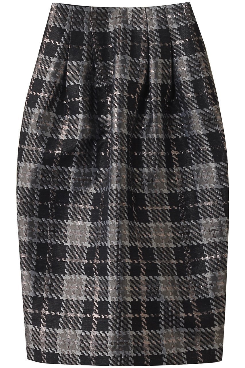 【マリリンムーン/MARILYN MOON】の【SOI-MeME】チェックラメジャガードスカート 人気、トレンドファッション・服の通販 founy(ファニー) 　ファッション　Fashion　レディースファッション　Fashion for Women　スカート　Skirts　おすすめ　Recommended / Our Picks　シンプル　Simple, Minimal　ジャカード／ジャガード　Jacquard, Woven Pattern　ジャケット　Jacket, Outerwear　チェック　Check, Plaid, Tartan　ビスチェ　Bustier, Corset Top　別注　Limited Edition, Custom Order　 other-1|ID: prp329100004640226 ipo3291000000035938583