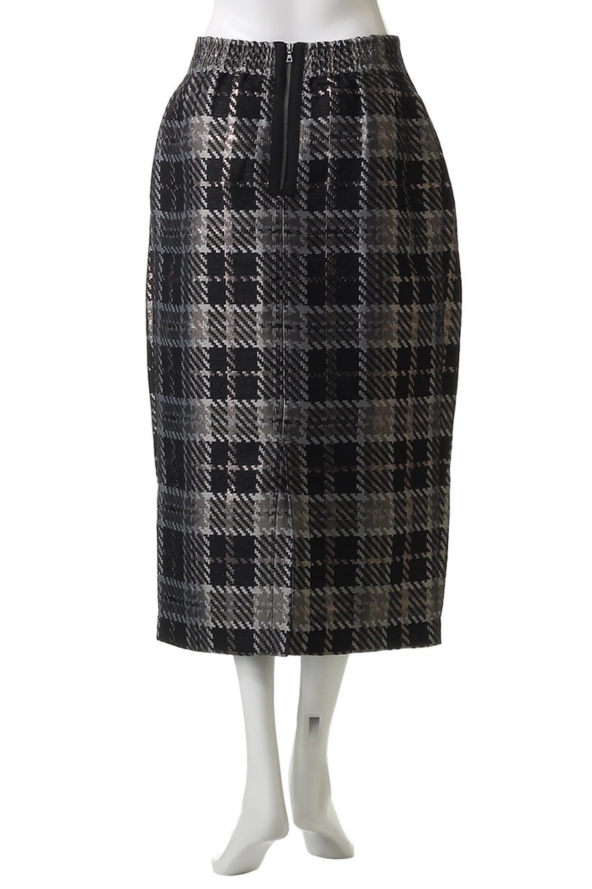 【マリリンムーン/MARILYN MOON】の【SOI-MeME】チェックラメジャガードスカート 人気、トレンドファッション・服の通販 founy(ファニー) 　ファッション　Fashion　レディースファッション　Fashion for Women　スカート　Skirts　おすすめ　Recommended / Our Picks　シンプル　Simple, Minimal　ジャカード／ジャガード　Jacquard, Woven Pattern　ジャケット　Jacket, Outerwear　チェック　Check, Plaid, Tartan　ビスチェ　Bustier, Corset Top　別注　Limited Edition, Custom Order　other-4|ID: prp329100004640226 ipo3291000000035938590