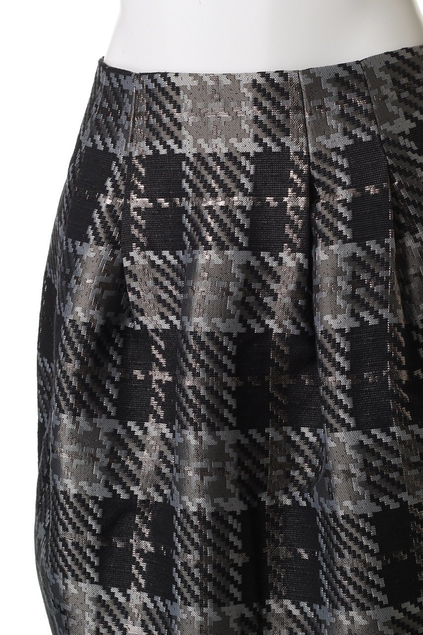 【マリリンムーン/MARILYN MOON】の【SOI-MeME】チェックラメジャガードスカート 人気、トレンドファッション・服の通販 founy(ファニー) 　ファッション　Fashion　レディースファッション　Fashion for Women　スカート　Skirts　おすすめ　Recommended / Our Picks　シンプル　Simple, Minimal　ジャカード／ジャガード　Jacquard, Woven Pattern　ジャケット　Jacket, Outerwear　チェック　Check, Plaid, Tartan　ビスチェ　Bustier, Corset Top　別注　Limited Edition, Custom Order　other-5|ID: prp329100004640226 ipo3291000000035938591