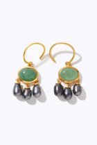 【アルティーダ ウード/ARTIDA OUD】の【8/21 0:00販売開始】ancient アベンチュリン グレーパール ピアス グリーン|ID: prp329100004640911 ipo3291000000033462494