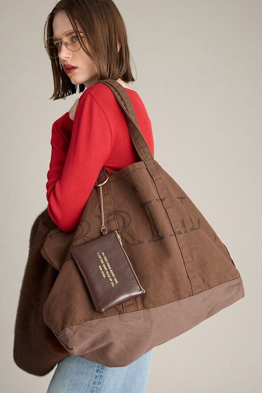 【ブリル/BRILL】の【JJ Mercer】BRILL別注 トートBAG インテリア・キッズ・メンズ・レディースファッション・服の通販 founy(ファニー) 　ファッション　Fashion　レディースファッション　Fashion for Women　バッグ　Bags　2025年　2025　2025-2026秋冬・A/W　Autumn/Winter 2025–26 AW25–26　プリント　Print, Printed Pattern　別注　Limited Edition, Custom Order　A/W・秋冬　Autumn/Winter　ブラウン|ID: prp329100004640917 ipo3291000000033462561