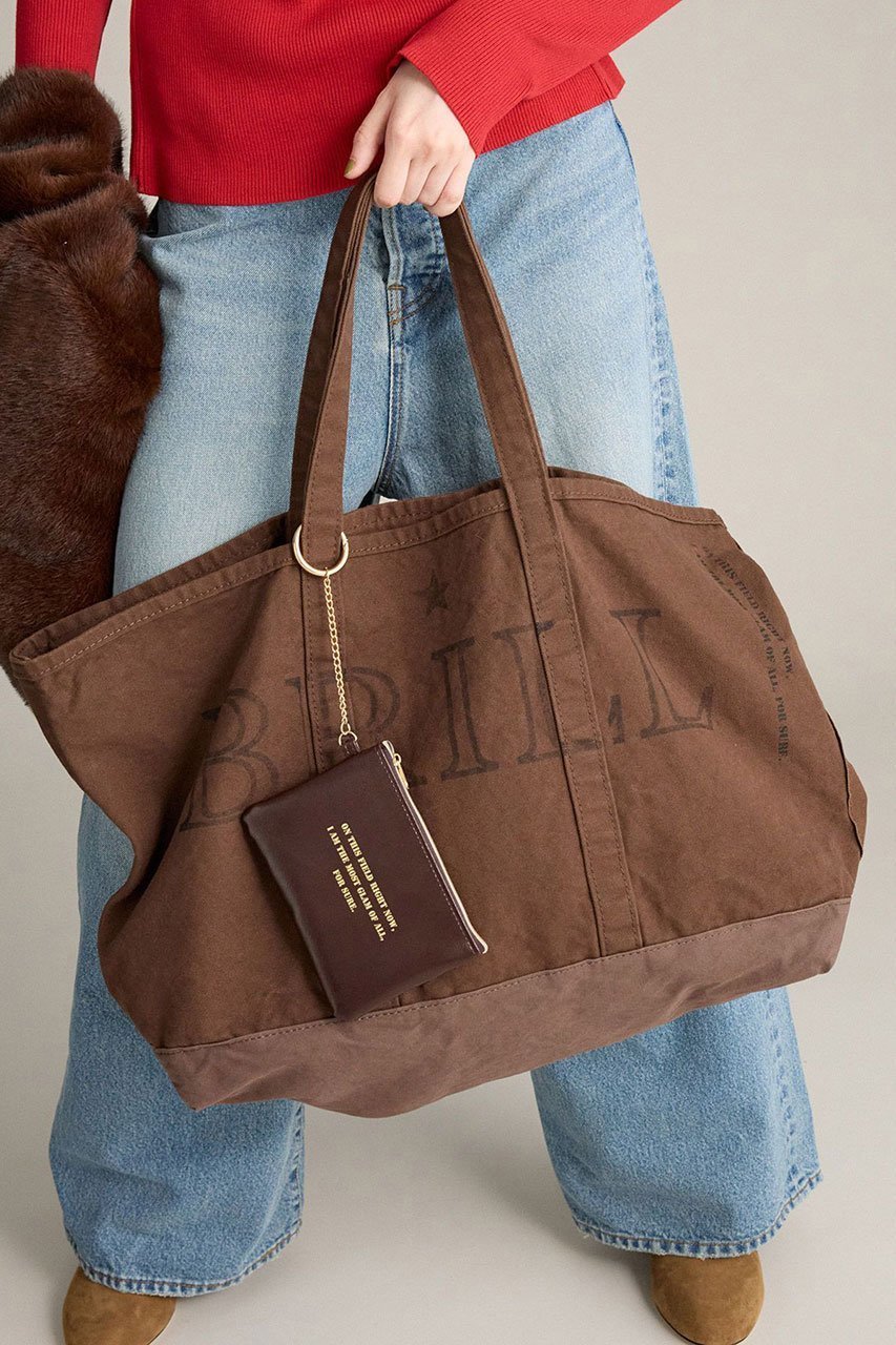 【ブリル/BRILL】の【JJ Mercer】BRILL別注 トートBAG 人気、トレンドファッション・服の通販 founy(ファニー) 　ファッション　Fashion　レディースファッション　Fashion for Women　バッグ　Bags　2025年　2025　2025-2026秋冬・A/W　Autumn/Winter 2025–26 AW25–26　プリント　Print, Printed Pattern　別注　Limited Edition, Custom Order　A/W・秋冬　Autumn/Winter　other-2|ID: prp329100004640917 ipo3291000000033462562