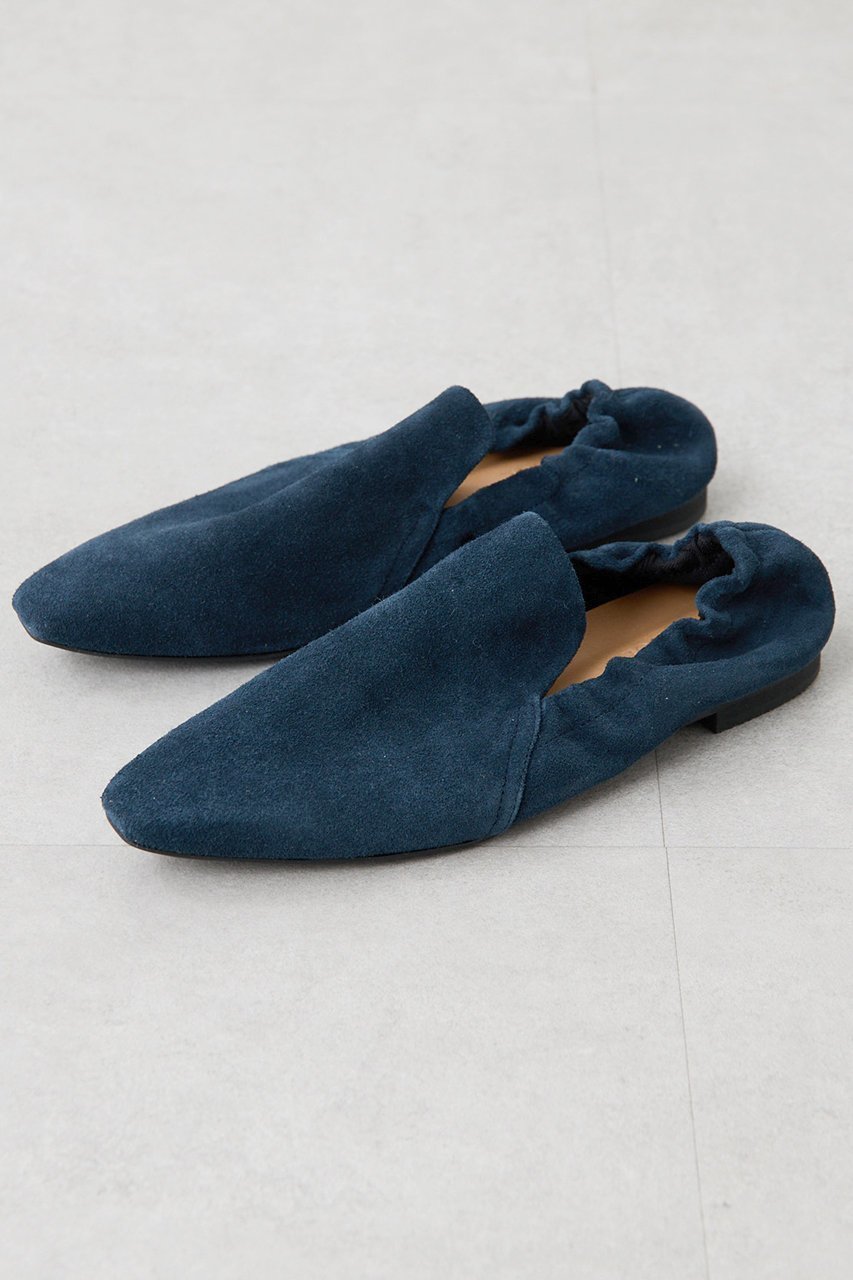 【ウィムガゼット/Whim Gazette】の【THE PAUSE】ギャザーフラットシューズ インテリア・キッズ・メンズ・レディースファッション・服の通販 founy(ファニー) 　ファッション　Fashion　レディースファッション　Fashion for Women　ギャザー　Gathered, Ruffled　クッション　Cushion, Throw Pillow　グラデーション　Gradient, Ombre　シューズ　Shoes, Footwear　シンプル　Simple, Minimal　フィット　Fit, Slim Fit　フラット　Flat, Flat Shoes　ワーク　Workwear, Utility Style　ヴィンテージ　Vintage Style　ネイビー|ID: prp329100004640922 ipo3291000000035452231