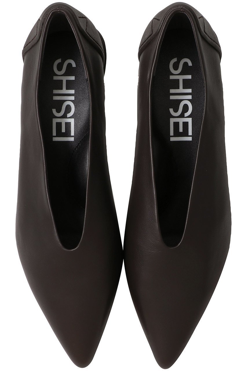 【シセイ/SHISEI】のPOINTED SLIT PUMPS(レイン対応) インテリア・キッズ・メンズ・レディースファッション・服の通販 founy(ファニー) 　ファッション　Fashion　レディースファッション　Fashion for Women　2025年　2025　2025-2026秋冬・A/W　Autumn/Winter 2025–26 AW25–26　シューズ　Shoes, Footwear　スタイリッシュ　Stylish, Fashionable　スリット　Slit, Slit Detail　フォルム　Silhouette, Form　フラット　Flat, Flat Shoes　レイン　Rain, Rainproof　A/W・秋冬　Autumn/Winter　エボニー|ID: prp329100004640927 ipo3291000000033462635