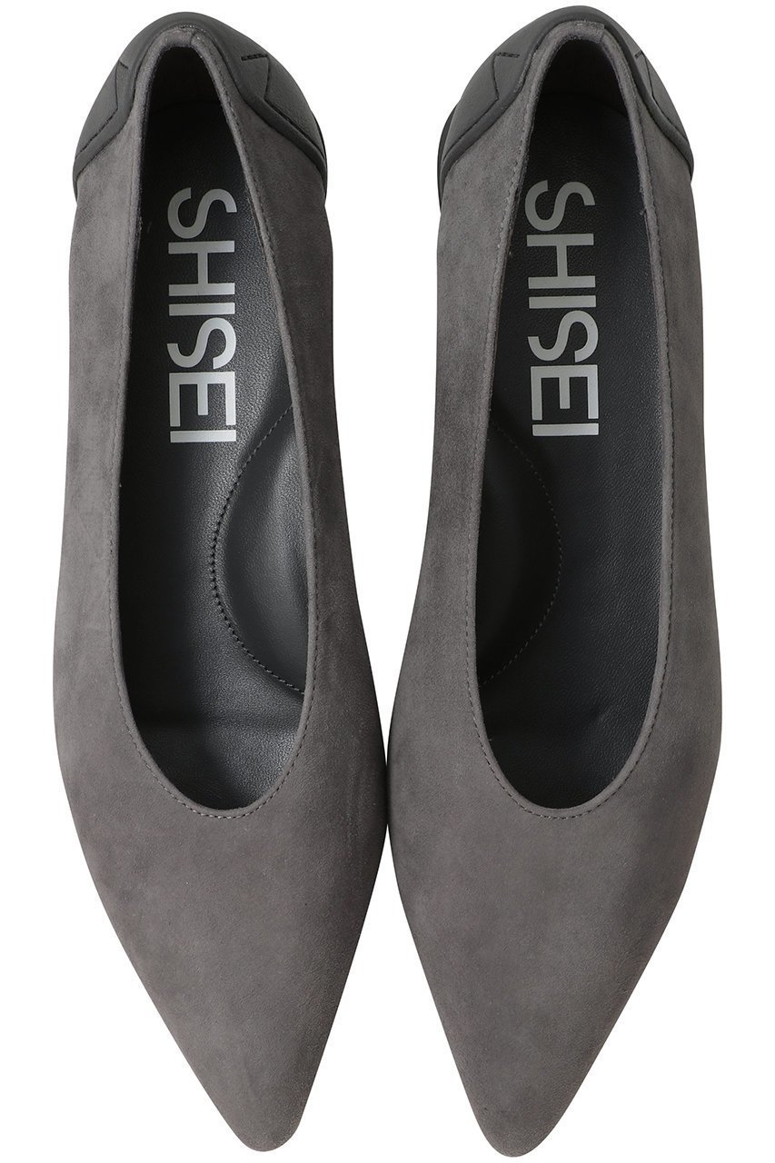 【シセイ/SHISEI】のMM POINTED SUEDE U PUMPS(レイン対応) インテリア・キッズ・メンズ・レディースファッション・服の通販 founy(ファニー) 　ファッション　Fashion　レディースファッション　Fashion for Women　2025年　2025　2025-2026秋冬・A/W　Autumn/Winter 2025–26 AW25–26　クラシカル　Classical, Vintage-Inspired　シューズ　Shoes, Footwear　フラット　Flat, Flat Shoes　レイン　Rain, Rainproof　エレガント 上品　Elegant　人気　Popular, Best Seller　A/W・秋冬　Autumn/Winter　グレー|ID: prp329100004640929 ipo3291000000033462652