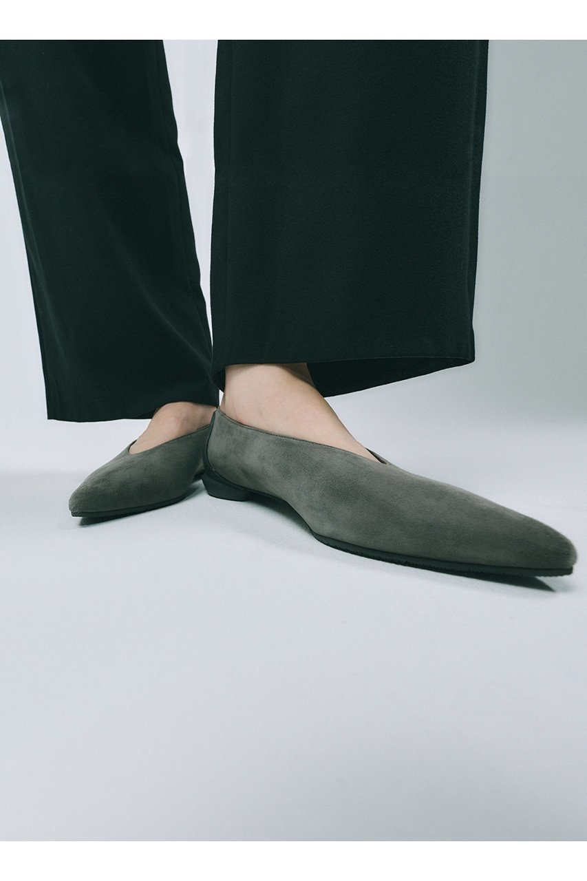 【シセイ/SHISEI】のMM POINTED SUEDE U PUMPS(レイン対応) 人気、トレンドファッション・服の通販 founy(ファニー) 　ファッション　Fashion　レディースファッション　Fashion for Women　2025年　2025　2025-2026秋冬・A/W　Autumn/Winter 2025–26 AW25–26　クラシカル　Classical, Vintage-Inspired　シューズ　Shoes, Footwear　フラット　Flat, Flat Shoes　レイン　Rain, Rainproof　エレガント 上品　Elegant　人気　Popular, Best Seller　A/W・秋冬　Autumn/Winter　other-2|ID: prp329100004640929 ipo3291000000033462653