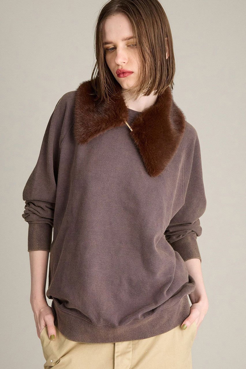 【ブリル/BRILL】のミニウラケ スウェットプルオーバー インテリア・キッズ・メンズ・レディースファッション・服の通販 founy(ファニー) 　ファッション　Fashion　レディースファッション　Fashion for Women　トップス・カットソー　Cut & Sew Tops　シャツ・ブラウス・オフィスカジュアル　Elegant Blouses & Button-Ups　レディースパーカー・カジュアルフーディー　Casual Hoodies & Sweatshirts　ロングTシャツ・Tシャツ　Longline T-Shirts & Tees　カジュアルプルオーバー・ニットトップス　Pullovers & Knit Tops / Casual Pullovers　スウェット・クルーネックトップス　Sweatshirts & Crewnecks / Relaxed Fit Sweat Tops　カットソー・ベーシックTシャツ　Cut-and-Sewn Tops / Stretch Tees & Basics　2025年　2025　2025-2026秋冬・A/W　Autumn/Winter 2025–26 AW25–26　おすすめ　Recommended / Our Picks　シンプル　Simple, Minimal　スウェット / スエット　Sweatshirt, Sweatwear　バランス　Balance, Style Balance　レース　Lace, Lace Fabric　A/W・秋冬　Autumn/Winter　チャコールグレー|ID: prp329100004640930 ipo3291000000033462660