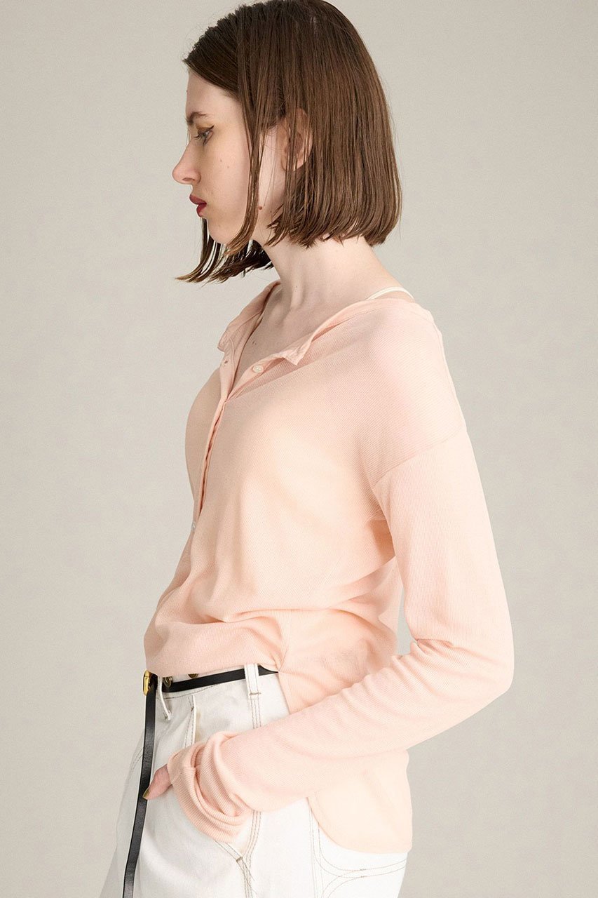 【ブリル/BRILL】の【raspail】BRILL別注ヘンリーネックプルオーバー 人気、トレンドファッション・服の通販 founy(ファニー) 　ファッション　Fashion　レディースファッション　Fashion for Women　トップス・カットソー　Cut & Sew Tops　シャツ・ブラウス・オフィスカジュアル　Elegant Blouses & Button-Ups　ロングTシャツ・Tシャツ　Longline T-Shirts & Tees　カジュアルプルオーバー・ニットトップス　Pullovers & Knit Tops / Casual Pullovers　カットソー・ベーシックTシャツ　Cut-and-Sewn Tops / Stretch Tees & Basics　2025年　2025　2025-2026秋冬・A/W　Autumn/Winter 2025–26 AW25–26　スリーブ　Sleeve, Long Sleeve / Short Sleeve　ロング　Long, Long-Length　別注　Limited Edition, Custom Order　A/W・秋冬　Autumn/Winter　other-3|ID: prp329100004640932 ipo3291000000033462690