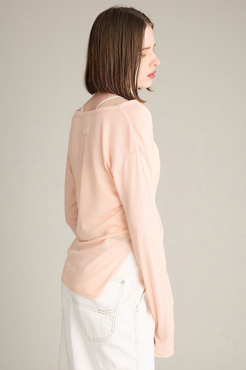 【ブリル/BRILL】の【raspail】BRILL別注ヘンリーネックプルオーバー 人気、トレンドファッション・服の通販 founy(ファニー) 　ファッション　Fashion　レディースファッション　Fashion for Women　トップス・カットソー　Cut & Sew Tops　シャツ・ブラウス・オフィスカジュアル　Elegant Blouses & Button-Ups　ロングTシャツ・Tシャツ　Longline T-Shirts & Tees　カジュアルプルオーバー・ニットトップス　Pullovers & Knit Tops / Casual Pullovers　カットソー・ベーシックTシャツ　Cut-and-Sewn Tops / Stretch Tees & Basics　2025年　2025　2025-2026秋冬・A/W　Autumn/Winter 2025–26 AW25–26　スリーブ　Sleeve, Long Sleeve / Short Sleeve　ロング　Long, Long-Length　別注　Limited Edition, Custom Order　A/W・秋冬　Autumn/Winter　other-5|ID: prp329100004640932 ipo3291000000033462693