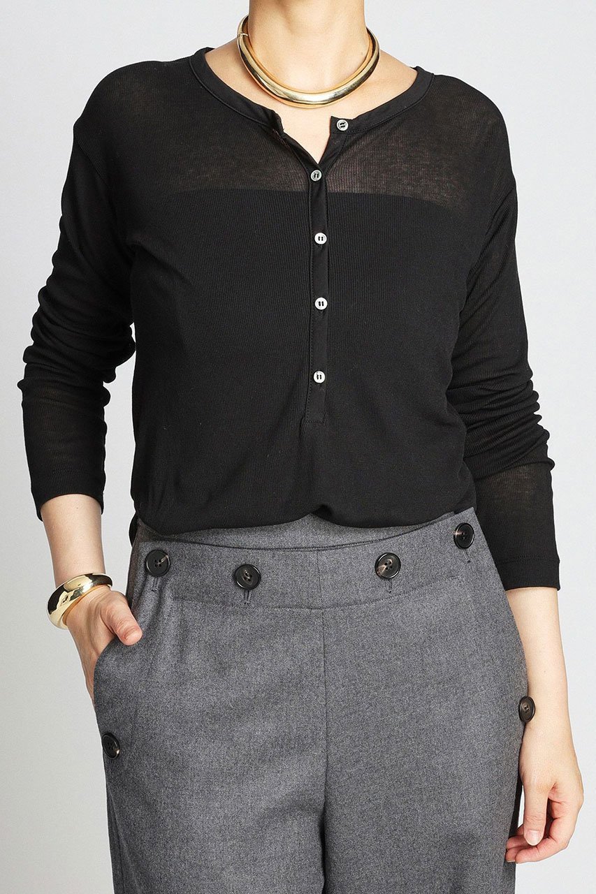 【ブリル/BRILL】の【raspail】BRILL別注ヘンリーネックプルオーバー 人気、トレンドファッション・服の通販 founy(ファニー) ファッション Fashion レディースファッション Fashion for Women トップス・カットソー Cut & Sew Tops シャツ・ブラウス・オフィスカジュアル Elegant Blouses & Button-Ups ロングTシャツ・Tシャツ Longline T-Shirts & Tees カジュアルプルオーバー・ニットトップス Pullovers & Knit Tops / Casual Pullovers カットソー・ベーシックTシャツ Cut-and-Sewn Tops / Stretch Tees & Basics スリーブ Sleeve, Long Sleeve / Short Sleeve ロング Long, Long-Length 別注 Limited Edition, Custom Order other-3|ID: prp329100004640932 ipo3291000000035630956