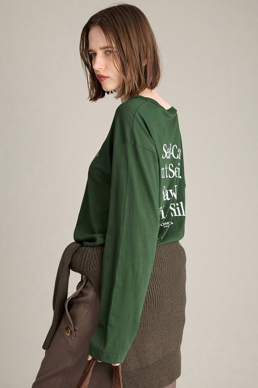 【ブリル/BRILL】の【raspail】BRILL別注LOGOロングTシャツ 人気、トレンドファッション・服の通販 founy(ファニー) 　ファッション　Fashion　レディースファッション　Fashion for Women　トップス・カットソー　Cut & Sew Tops　シャツ・ブラウス・オフィスカジュアル　Elegant Blouses & Button-Ups　ロングTシャツ・Tシャツ　Longline T-Shirts & Tees　カットソー・ベーシックTシャツ　Cut-and-Sewn Tops / Stretch Tees & Basics　2025年　2025　2025-2026秋冬・A/W　Autumn/Winter 2025–26 AW25–26　イタリア　Italy　コレクション　Collection, Seasonal Line　シンプル　Simple, Minimal　スリーブ　Sleeve, Long Sleeve / Short Sleeve　プリント　Print, Printed Pattern　ベーシック　Basic, Essential　モダン　Modern, Contemporary　ロング　Long, Long-Length　別注　Limited Edition, Custom Order　A/W・秋冬　Autumn/Winter　other-3|ID: prp329100004640933 ipo3291000000033462705
