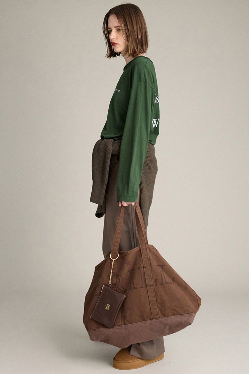 【ブリル/BRILL】の【raspail】BRILL別注LOGOロングTシャツ 人気、トレンドファッション・服の通販 founy(ファニー) 　ファッション　Fashion　レディースファッション　Fashion for Women　トップス・カットソー　Cut & Sew Tops　シャツ・ブラウス・オフィスカジュアル　Elegant Blouses & Button-Ups　ロングTシャツ・Tシャツ　Longline T-Shirts & Tees　カットソー・ベーシックTシャツ　Cut-and-Sewn Tops / Stretch Tees & Basics　2025年　2025　2025-2026秋冬・A/W　Autumn/Winter 2025–26 AW25–26　イタリア　Italy　コレクション　Collection, Seasonal Line　シンプル　Simple, Minimal　スリーブ　Sleeve, Long Sleeve / Short Sleeve　プリント　Print, Printed Pattern　ベーシック　Basic, Essential　モダン　Modern, Contemporary　ロング　Long, Long-Length　別注　Limited Edition, Custom Order　A/W・秋冬　Autumn/Winter　other-5|ID: prp329100004640933 ipo3291000000033462708