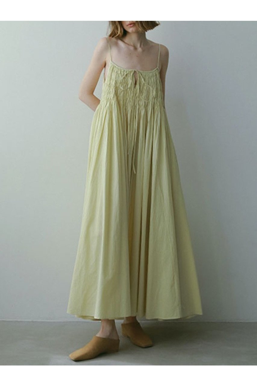 【エトレトウキョウ/ETRE TOKYO】の2wayタックキャミワンピース インテリア・キッズ・メンズ・レディースファッション・服の通販 founy(ファニー) ファッション Fashion レディースファッション Fashion for Women ワンピース Dresses キャミソールワンピース Camisole Dresses チュニック Tunic Tops & Dresses インド Indian Textile インナー Innerwear キャミワンピース Cami Dress, Slip Dress チュニック Tunic, Long Top ハンド Hand, Handmade リゾート Resort, Vacation Style ロング Long, Long-Length イエロー|ID: prp329100004640934 ipo3291000000034220245