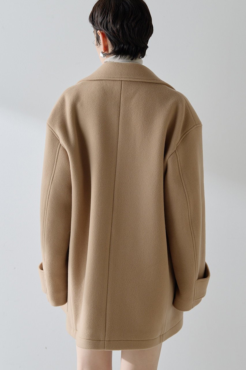 【ウィムガゼット/Whim Gazette】の【THE PAUSE】ミドルP コート 人気、トレンドファッション・服の通販 founy(ファニー) 　ファッション　Fashion　レディースファッション　Fashion for Women　アウター　Coat / Outerwear Collection　コート・ロングコート・ピーコート　Long Coats, Peacoats & More　2025年　2025　2025-2026秋冬・A/W　Autumn/Winter 2025–26 AW25–26　なめらか　Smooth, Silky Texture　イタリア　Italy　ショルダー　Shoulder, Shoulder Strap　ショート　Short, Short Length　ドロップ　Drop Shoulder, Dropped Style　ボトム　Bottoms, Lower Wear　ミドル　Middle Length, Mid Height　エレガント 上品　Elegant　A/W・秋冬　Autumn/Winter　other-4|ID: prp329100004640935 ipo3291000000033462737