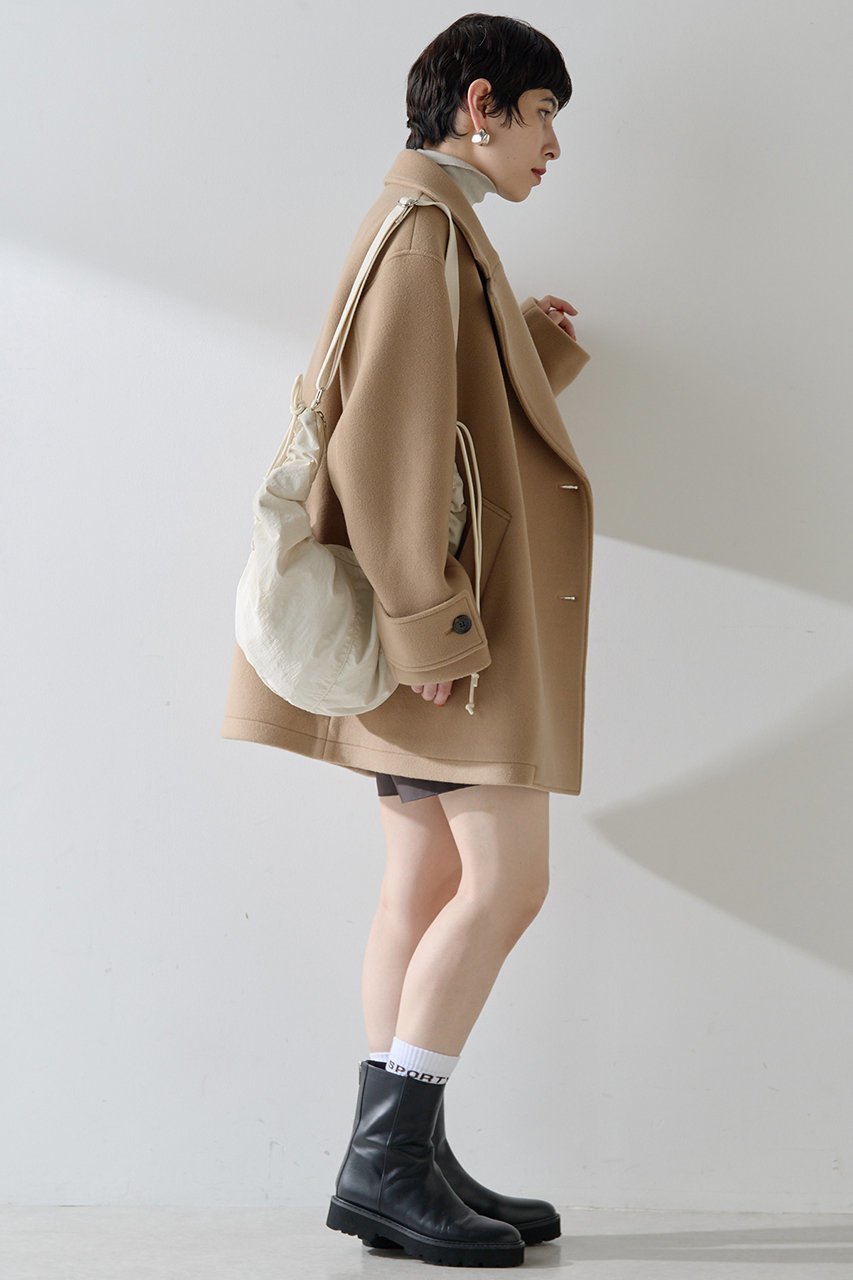 【ウィムガゼット/Whim Gazette】の【THE PAUSE】ミドルP コート 人気、トレンドファッション・服の通販 founy(ファニー) 　ファッション　Fashion　レディースファッション　Fashion for Women　アウター　Coat / Outerwear Collection　コート・ロングコート・ピーコート　Long Coats, Peacoats & More　2025年　2025　2025-2026秋冬・A/W　Autumn/Winter 2025–26 AW25–26　なめらか　Smooth, Silky Texture　イタリア　Italy　ショルダー　Shoulder, Shoulder Strap　ショート　Short, Short Length　ドロップ　Drop Shoulder, Dropped Style　ボトム　Bottoms, Lower Wear　ミドル　Middle Length, Mid Height　エレガント 上品　Elegant　A/W・秋冬　Autumn/Winter　other-5|ID: prp329100004640935 ipo3291000000033462739