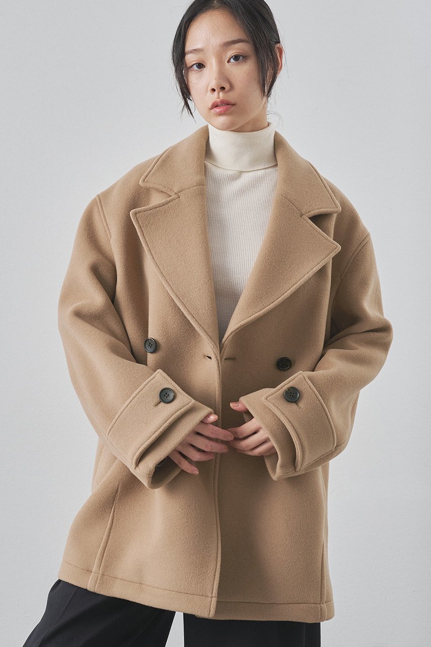 【ウィムガゼット/Whim Gazette】の【THE PAUSE】ミドルP コート インテリア・キッズ・メンズ・レディースファッション・服の通販 founy(ファニー) ファッション Fashion レディースファッション Fashion for Women アウター Coat / Outerwear Collection コート・ロングコート・ピーコート Long Coats, Peacoats & More なめらか Smooth, Silky Texture イタリア Italy ショルダー Shoulder, Shoulder Strap ショート Short, Short Length ドロップ Drop Shoulder, Dropped Style ボトム Bottoms, Lower Wear ミドル Middle Length, Mid Height エレガント 上品 Elegant 再入荷 Restock / Back in Stock キャメル|ID: prp329100004640935 ipo3291000000034483405