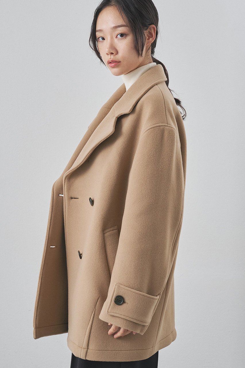 【ウィムガゼット/Whim Gazette】の【THE PAUSE】ミドルP コート 人気、トレンドファッション・服の通販 founy(ファニー) ファッション Fashion レディースファッション Fashion for Women アウター Coat / Outerwear Collection コート・ロングコート・ピーコート Long Coats, Peacoats & More なめらか Smooth, Silky Texture イタリア Italy ショルダー Shoulder, Shoulder Strap ショート Short, Short Length ドロップ Drop Shoulder, Dropped Style ボトム Bottoms, Lower Wear ミドル Middle Length, Mid Height エレガント 上品 Elegant 再入荷 Restock / Back in Stock other-2|ID: prp329100004640935 ipo3291000000034483406